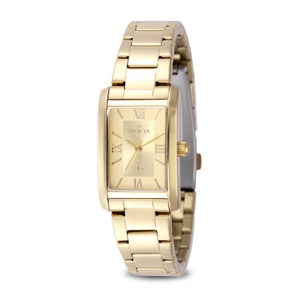Invicta Gold-Tone Rectangular Timepiece - image 1